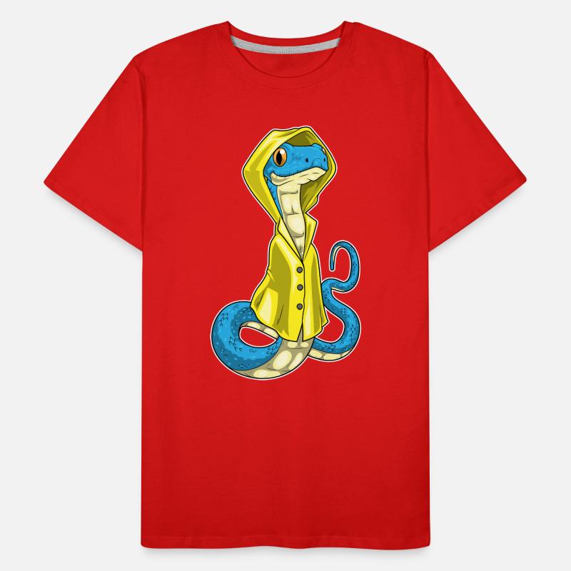 Snake Rain Jacket Men's Premium Organic T-Shirt