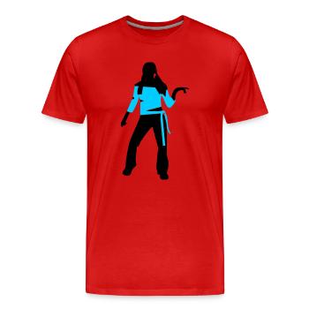 Danser, fille - T-shirt bio Premium Homme - rouge - Devant - Damien (186cm)