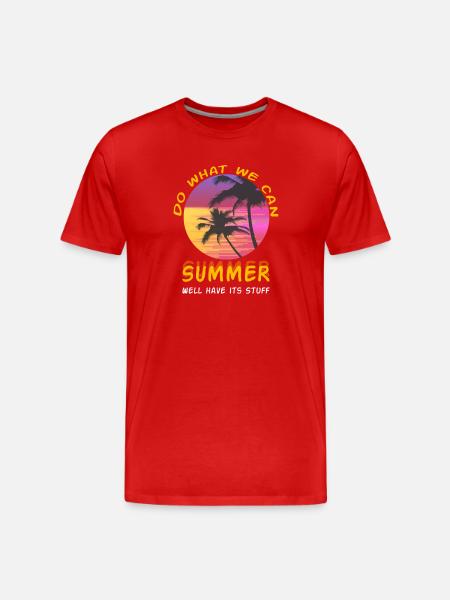 Summer shirt - Männer Premium Bio T-Shirt - Rot
