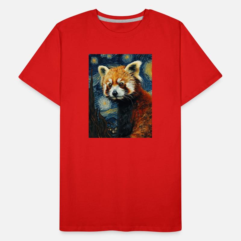 Panda Roux, Van Gogh, Style T-shirt bio Premium Homme