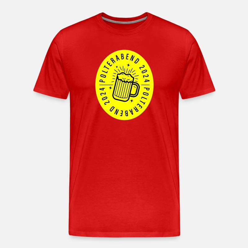 Polterabend 2024 - Männer Premium Bio T-Shirt - Rot