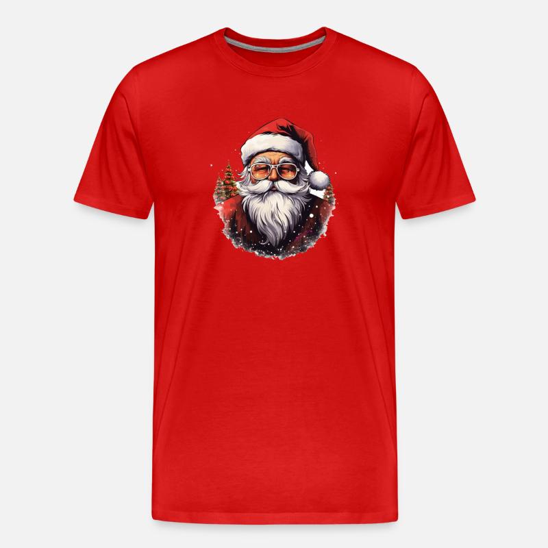 Weihnachtsmann - Männer Premium Bio T-Shirt - Rot