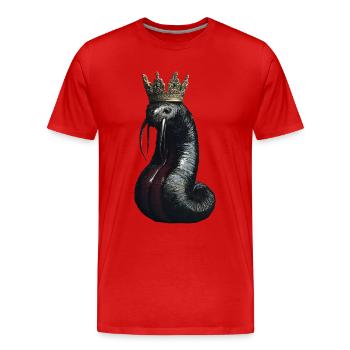 Wurm - Männer Premium Bio T-Shirt - Rot - Vorne - Damien (186cm)