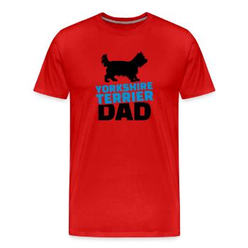 Yorkshire - Männer Premium Bio T-Shirt - Rot - Vorne - Damien (186cm)