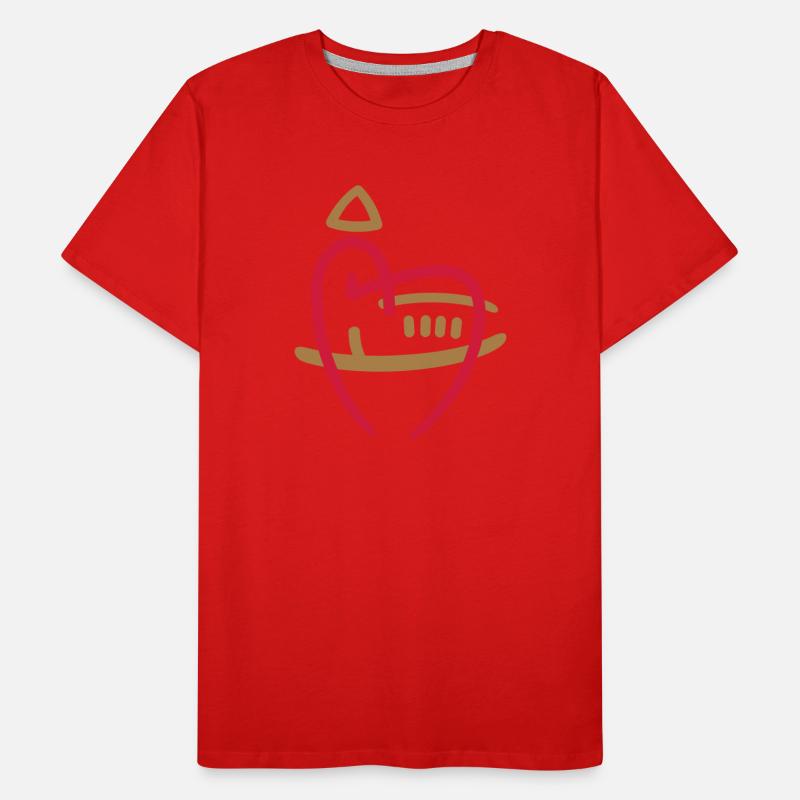 Eglise avec cœur T-shirt bio Premium Homme