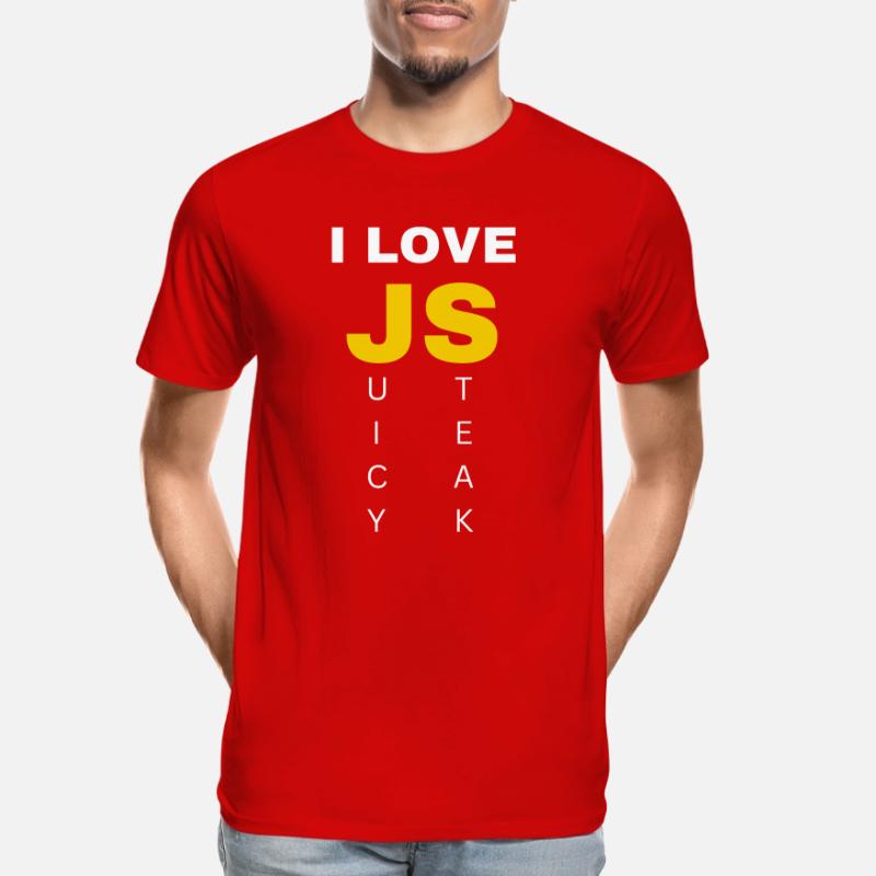 JavaScript web developer funny programming Men's Premium Organic T-Shirt