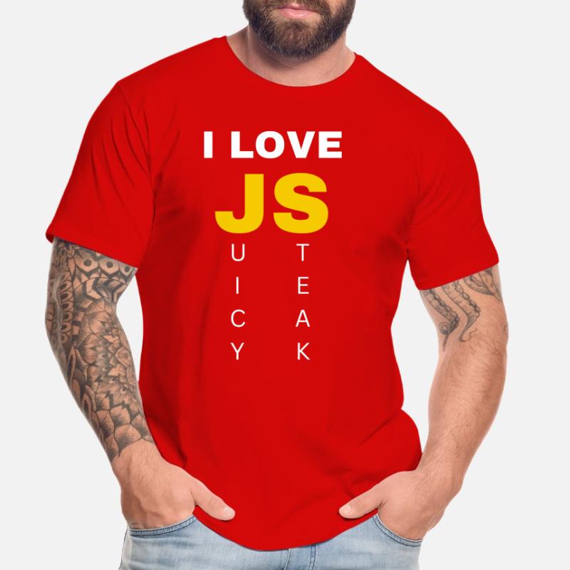 JavaScript web developer funny programming Men's Premium Organic T-Shirt