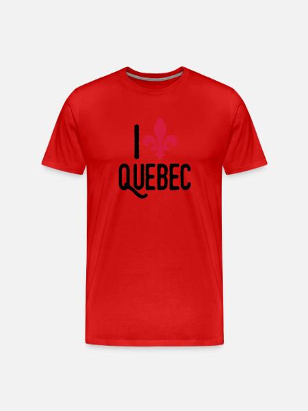 quebec - Männer Premium Bio T-Shirt - Rot