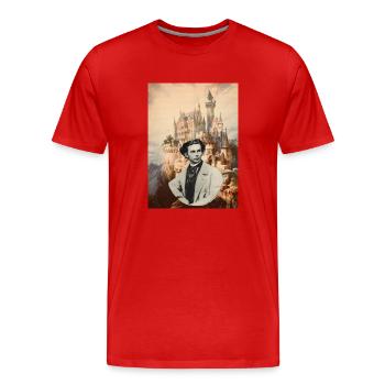 Ludwig at Schloss Falkenstein - Männer Premium Bio T-Shirt - Rot - Vorne - Damien (186cm)