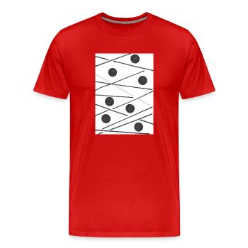 Solar - Männer Premium Bio T-Shirt - Rot - Vorne - Damien (186cm)