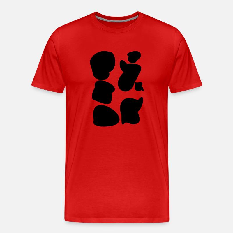 Mucca macchie macchie mucca di MOO moo mucca mucch - Maglietta ecologica premium da uomo - rosso