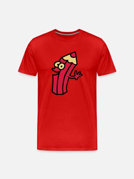 joyful pin - Men's Premium Organic T-Shirt - red