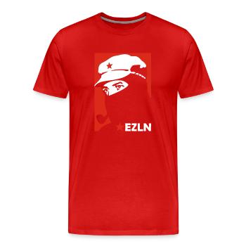 FRAMES - Men's Premium Organic T-Shirt - red - Front - Damien (186cm)