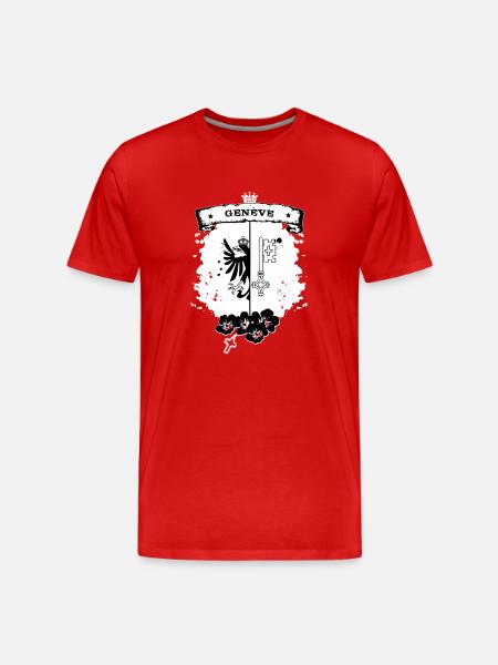 Geneve - Männer Premium Bio T-Shirt - Rot