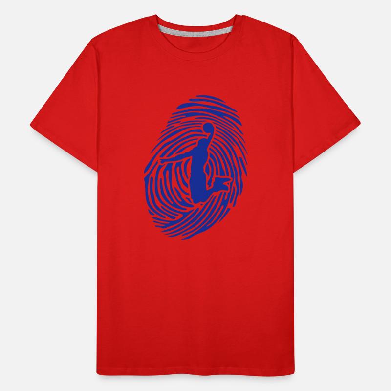 basketball empreinte digitale dunk T-shirt bio Premium Homme