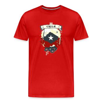 Chili - T-shirt bio Premium Homme - rouge - Devant - Damien (186cm)