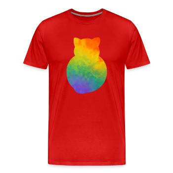 Pride Kitty - Men's Premium Organic T-Shirt - red - Front - Damien (186cm)