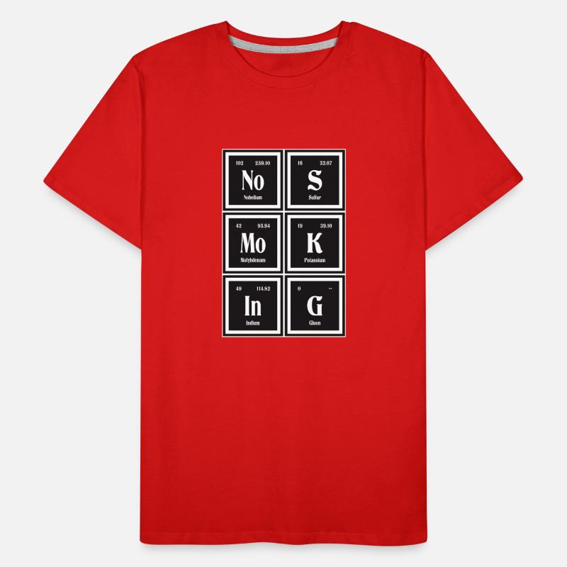 Rauchverbot | Periodensystem der Elemente Männer Premium Bio T-Shirt