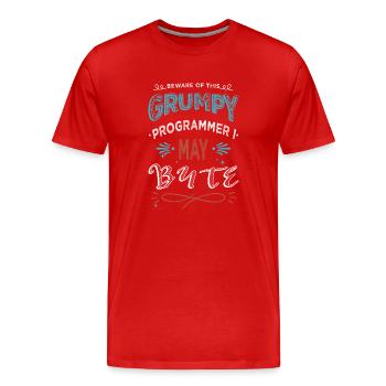 c sharp programming quote fathersday statement - Männer Premium Bio T-Shirt - Rot - Vorne - Damien (186cm)