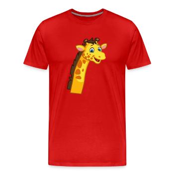 Safari Zoo Animal Safari Zoo - T-shirt bio Premium Homme - rouge - Devant - Damien (186cm)