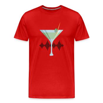 Bier Wein Whiskey Schnaps Alkohol - Männer Premium Bio T-Shirt - Rot - Vorne - Damien (186cm)