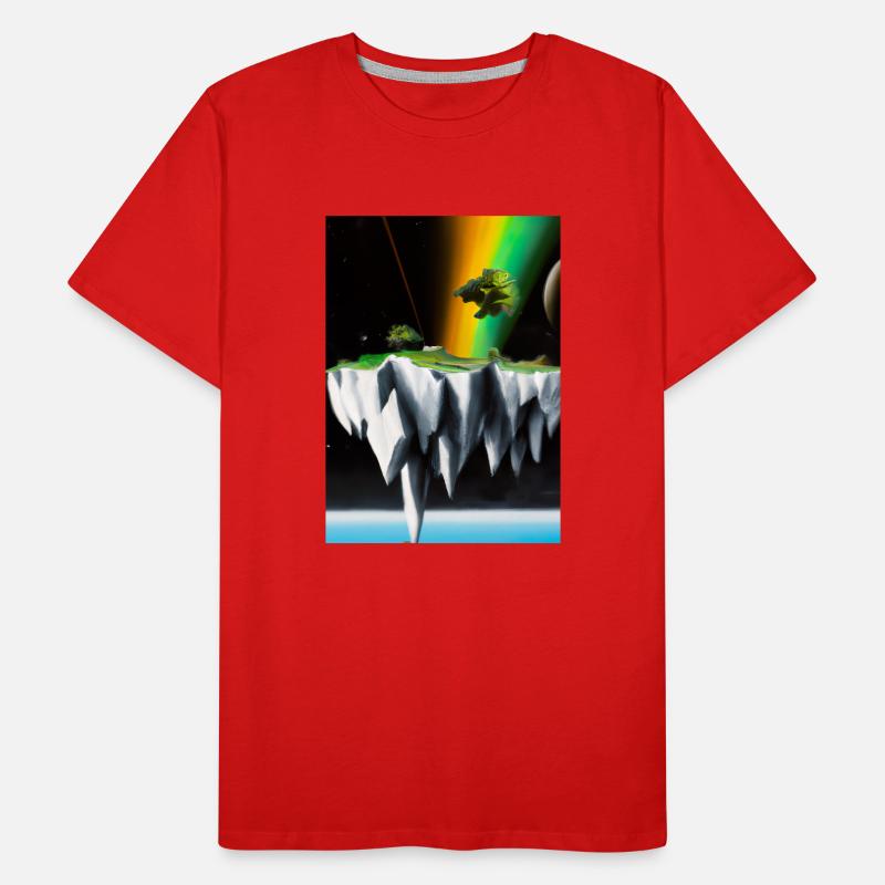 Flying Island Outer Space Männer Premium Bio T-Shirt