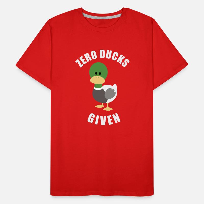 Zéro canard donné canard T-shirt bio Premium Homme