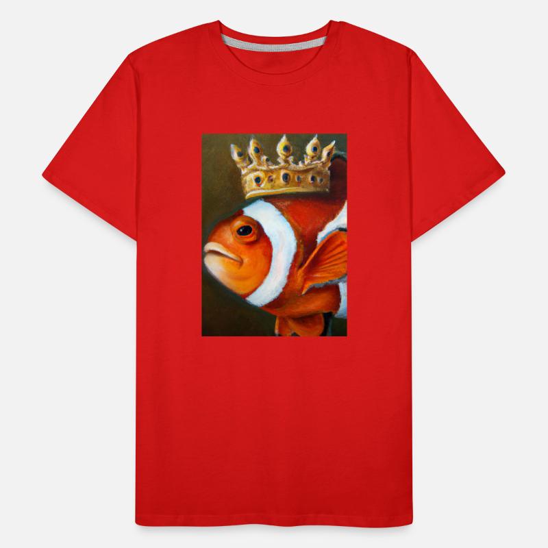 Clownfisch mit einer Krone Männer Premium Bio T-Shirt