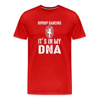 Danse Danse Musique - T-shirt bio Premium Homme - rouge - Devant - Damien (186cm)