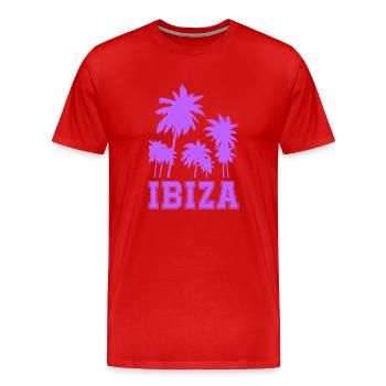 Ibiza - T-shirt bio Premium Homme - rouge - Devant - Damien (186cm)