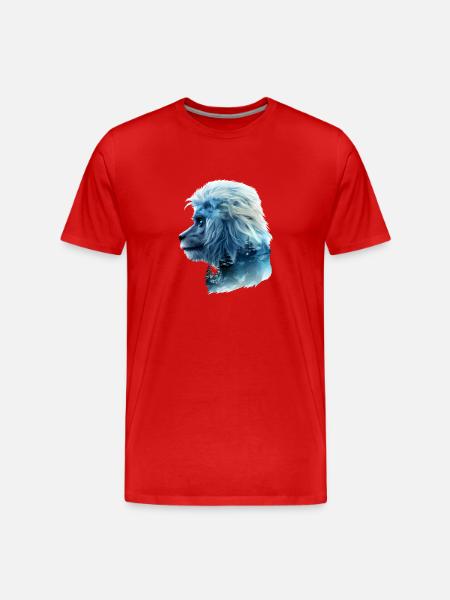 Gibbon - Männer Premium Bio T-Shirt - Rot