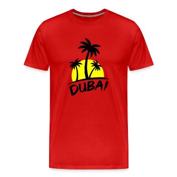 Dubai - Men's Premium Organic T-Shirt - red - Front - Damien (186cm)