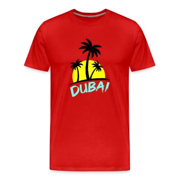 Dubai - Men's Premium Organic T-Shirt - red - Front - Damien (186cm)