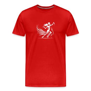 classical dancers - Men's Premium Organic T-Shirt - red - Front - Damien (186cm)
