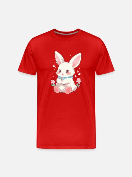 Lapin Pâques Sweet - T-shirt bio Premium Homme - rouge