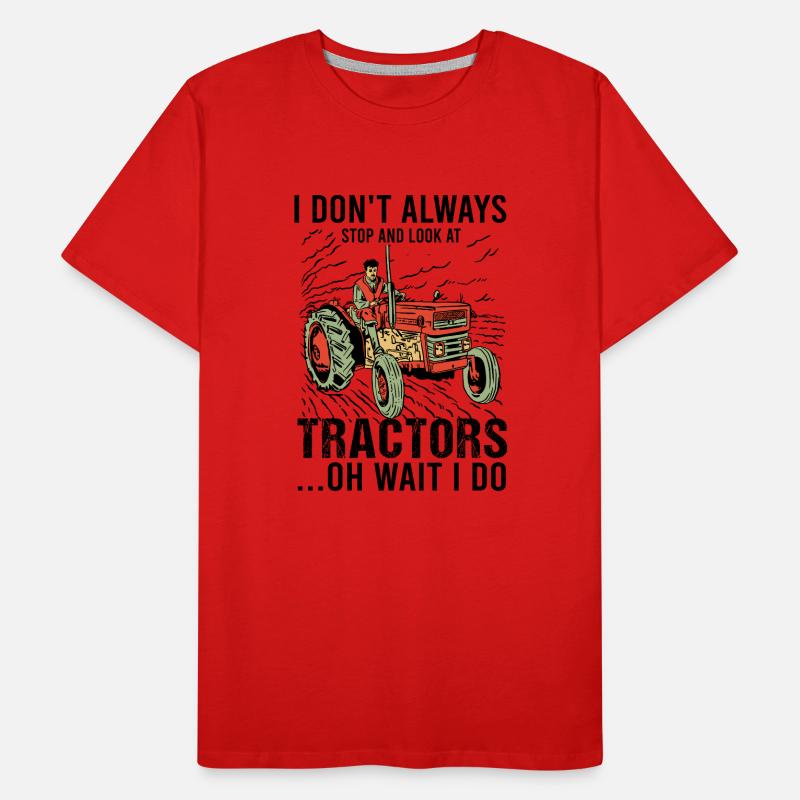 Tractor Pulling Tractor Driver Tractor Puller Männer Premium Bio T-Shirt