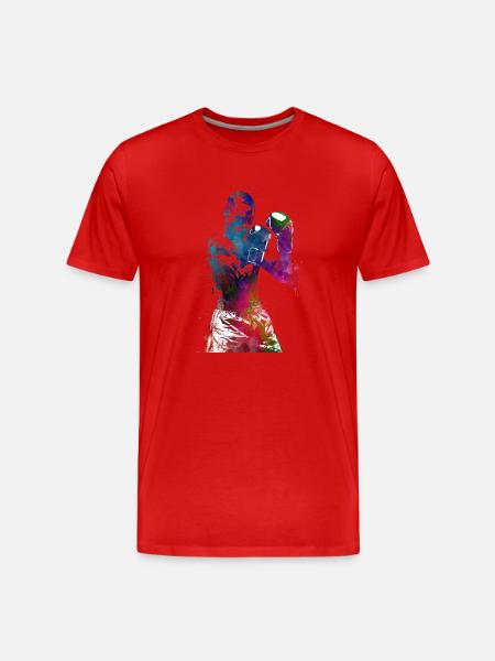Boxsport #boxing - Männer Premium Bio T-Shirt - Rot