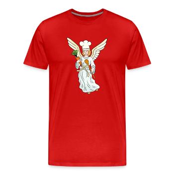 Angel Cook Heavenly Cooking Cook Cooks Cooking Coast - Men's Premium Organic T-Shirt - red - Front - Damien (186cm)