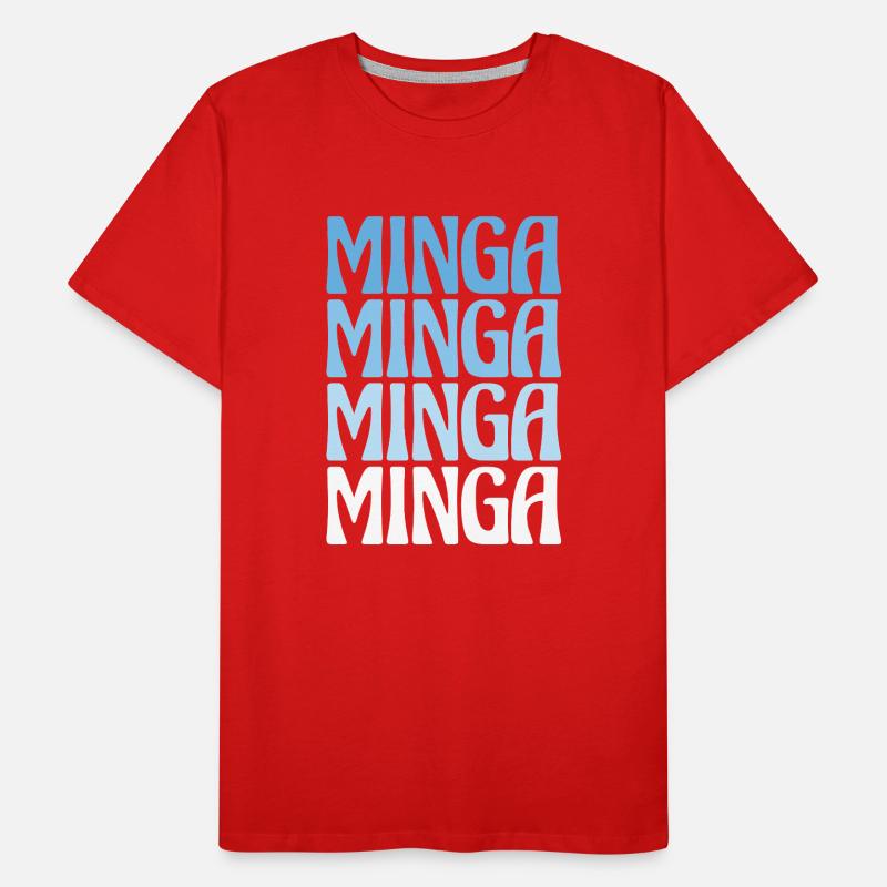 Minga Munich Dialect Gift Men's Premium Organic T-Shirt