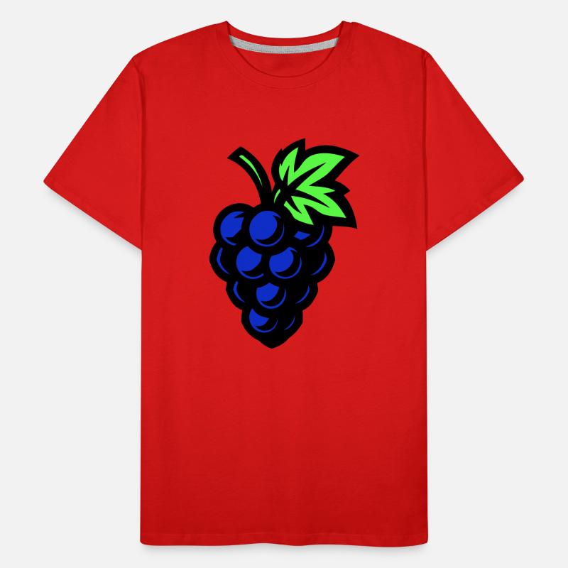 Grapes Symbol Grapes Men's Premium Organic T-Shirt