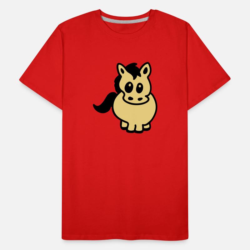 Dickes Pony Männer Premium Bio T-Shirt