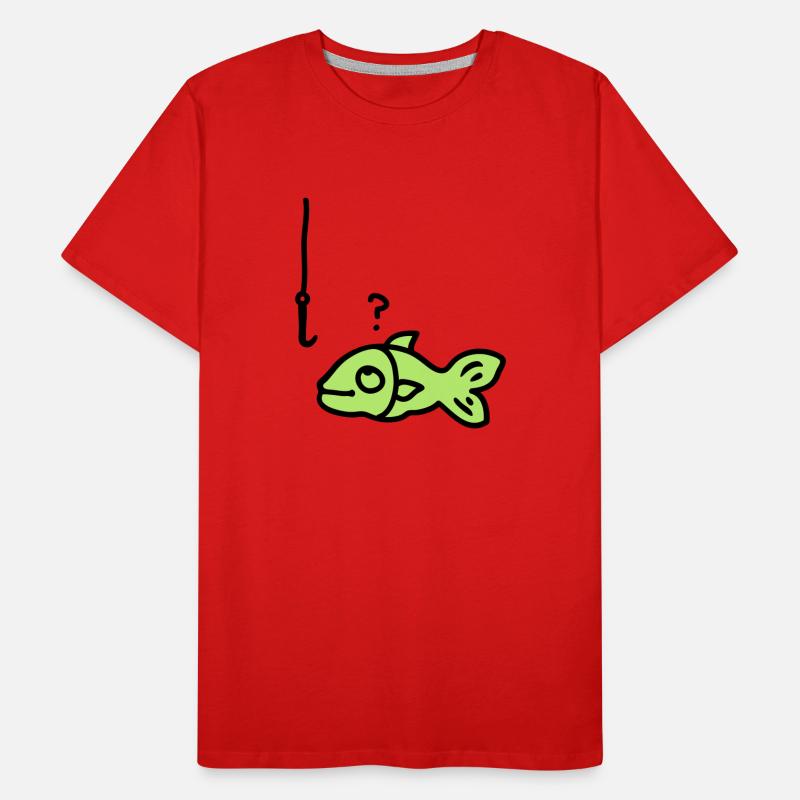 Fish fish hook Men's Premium Organic T-Shirt