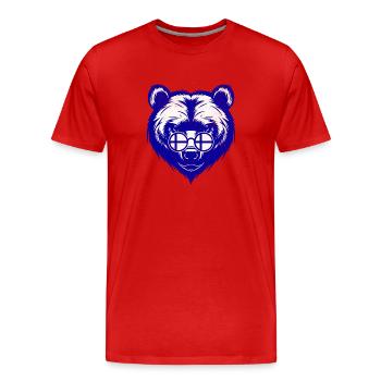 Finnland Bär - Flagge von Finnland Sonnenbrille - Männer Premium Bio T-Shirt - Rot - Vorne - Damien (186cm)