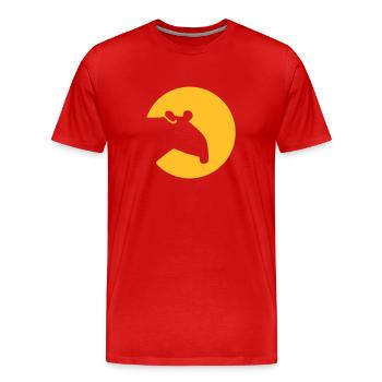 Tapir - T-shirt bio Premium Homme - rouge - Devant - Damien (186cm)