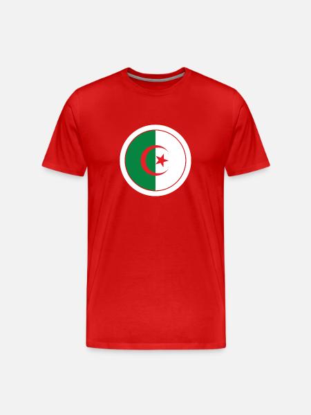 Algerie drapeau pays - T-shirt bio Premium Homme - rouge