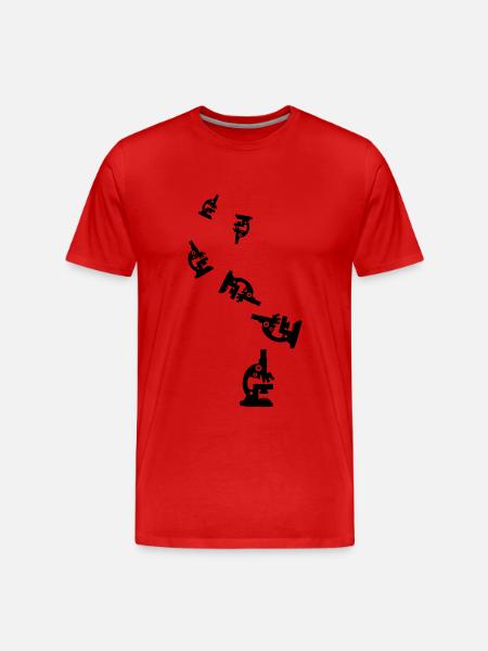 Microscope Icon Icon - Men's Premium Organic T-Shirt - red
