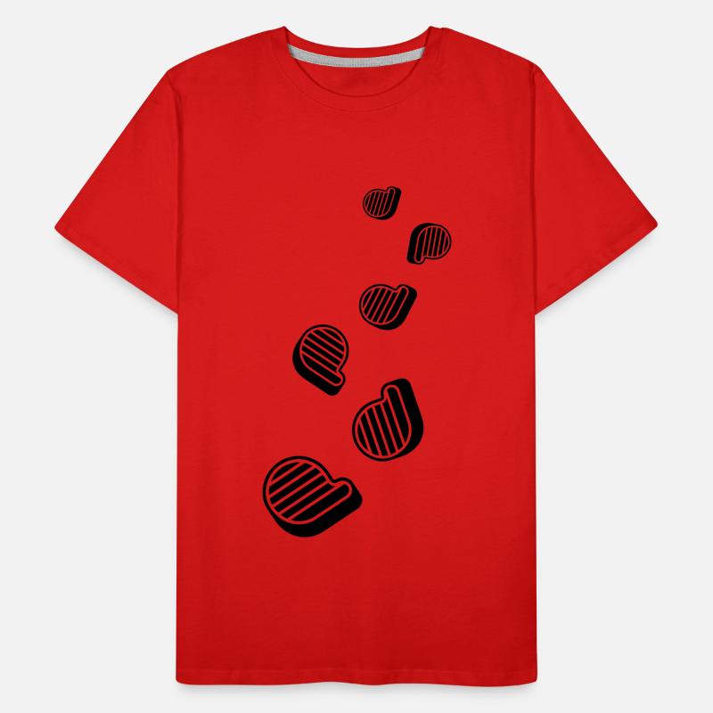 Fleisch steak Männer Premium Bio T-Shirt