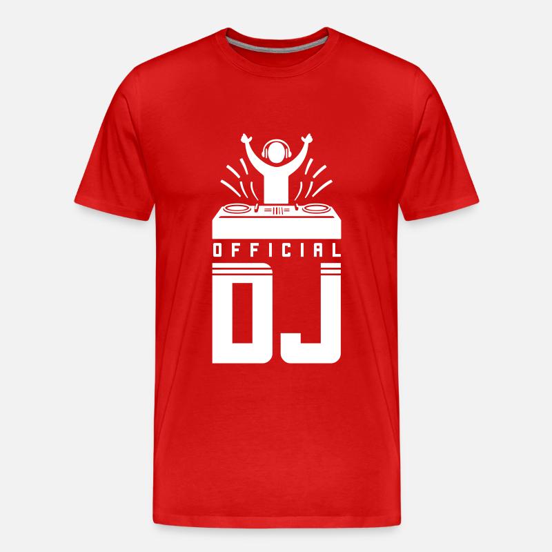 DJ Spruch Turntables - Men's Premium Organic T-Shirt - red