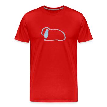 NHD contour Dwarf Lop Lop oreilles de lapin nhd - T-shirt bio Premium Homme - rouge - Devant - Damien (186cm)