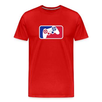 Controller Sport - Men's Premium Organic T-Shirt - red - Front - Damien (186cm)